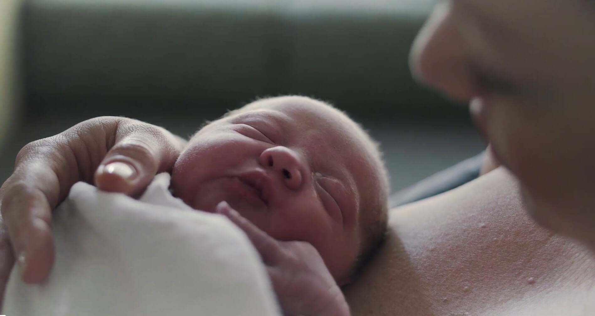 A newborn in arms